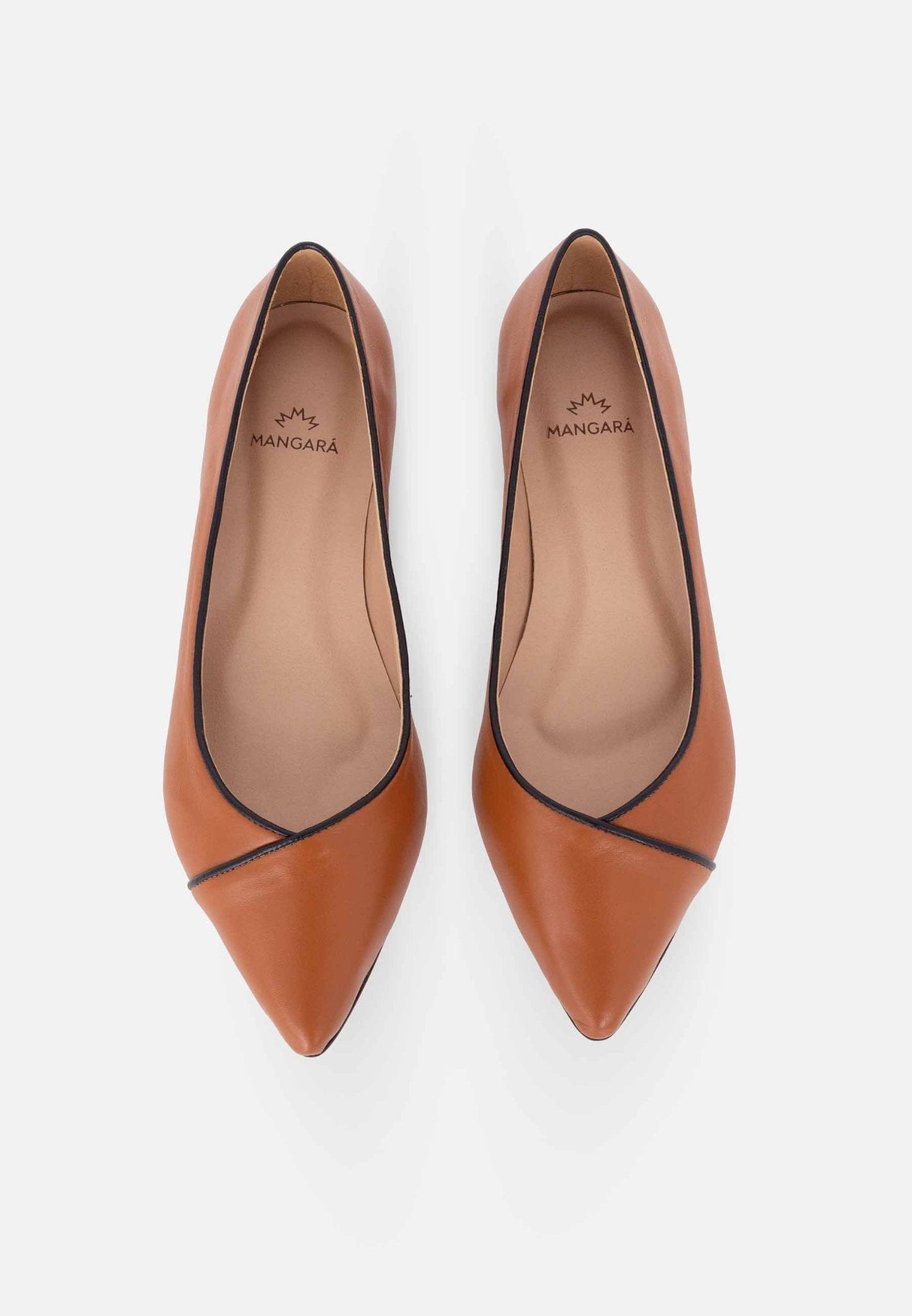 Stylish Mangará Ariri Leather Ballerinas