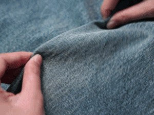 "90 Street" Retro Washed Distressed Wide Leg Jeans