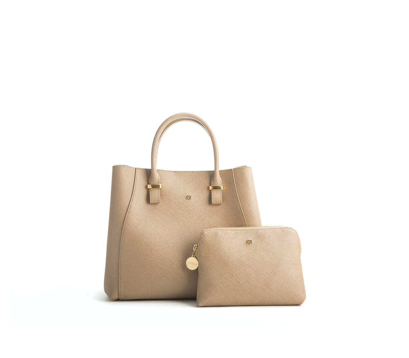 JANE - Light Brown Vegan Leather Satchel | Ethically-Made