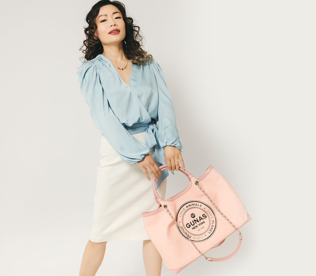 RUTH - Light Pink Vegan Canvas Tote  | Ethically & Sustainably-Made