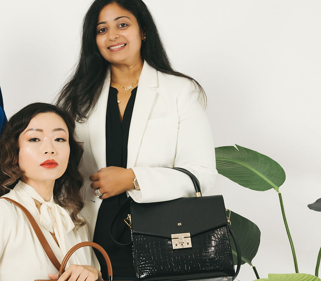 SIMONE - Black Vegan Leather Handbag  | Ethically-Made