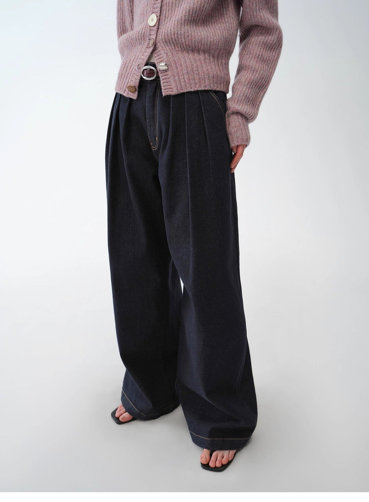 Vintage Handmade Wide Leg Trouser-Style Jeans