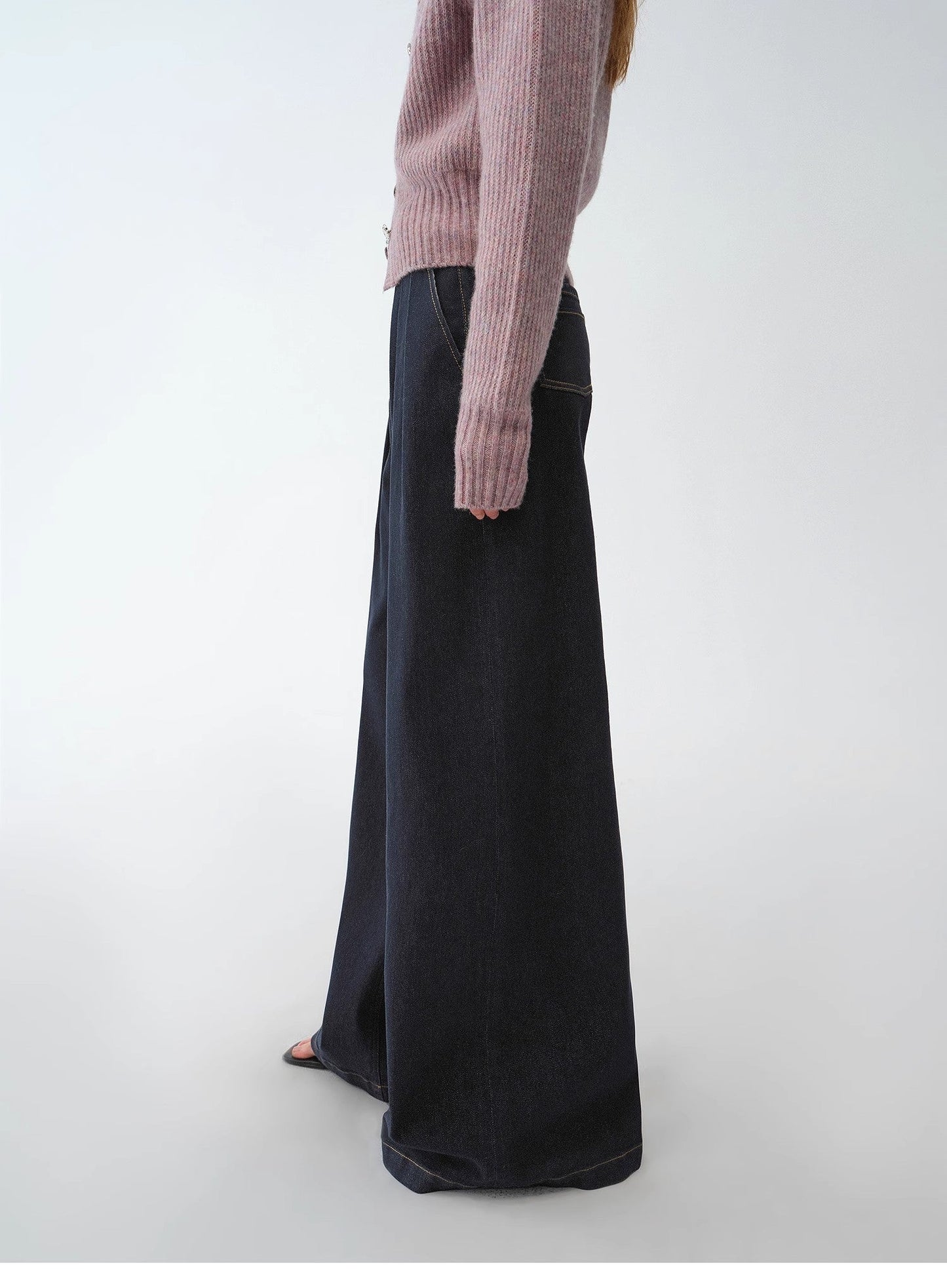 Vintage Handmade Wide Leg Trouser-Style Jeans