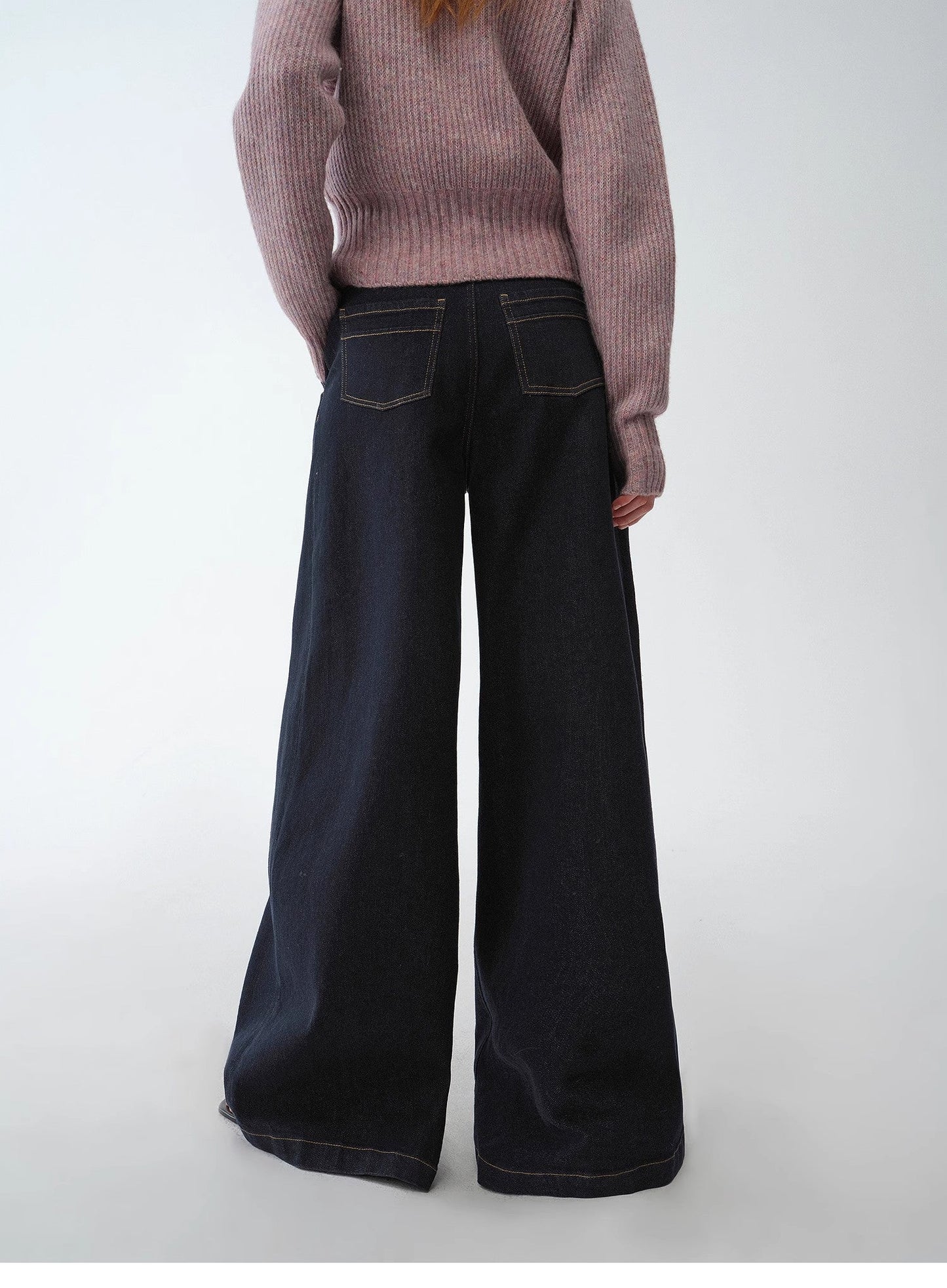 Vintage Handmade Wide Leg Trouser-Style Jeans