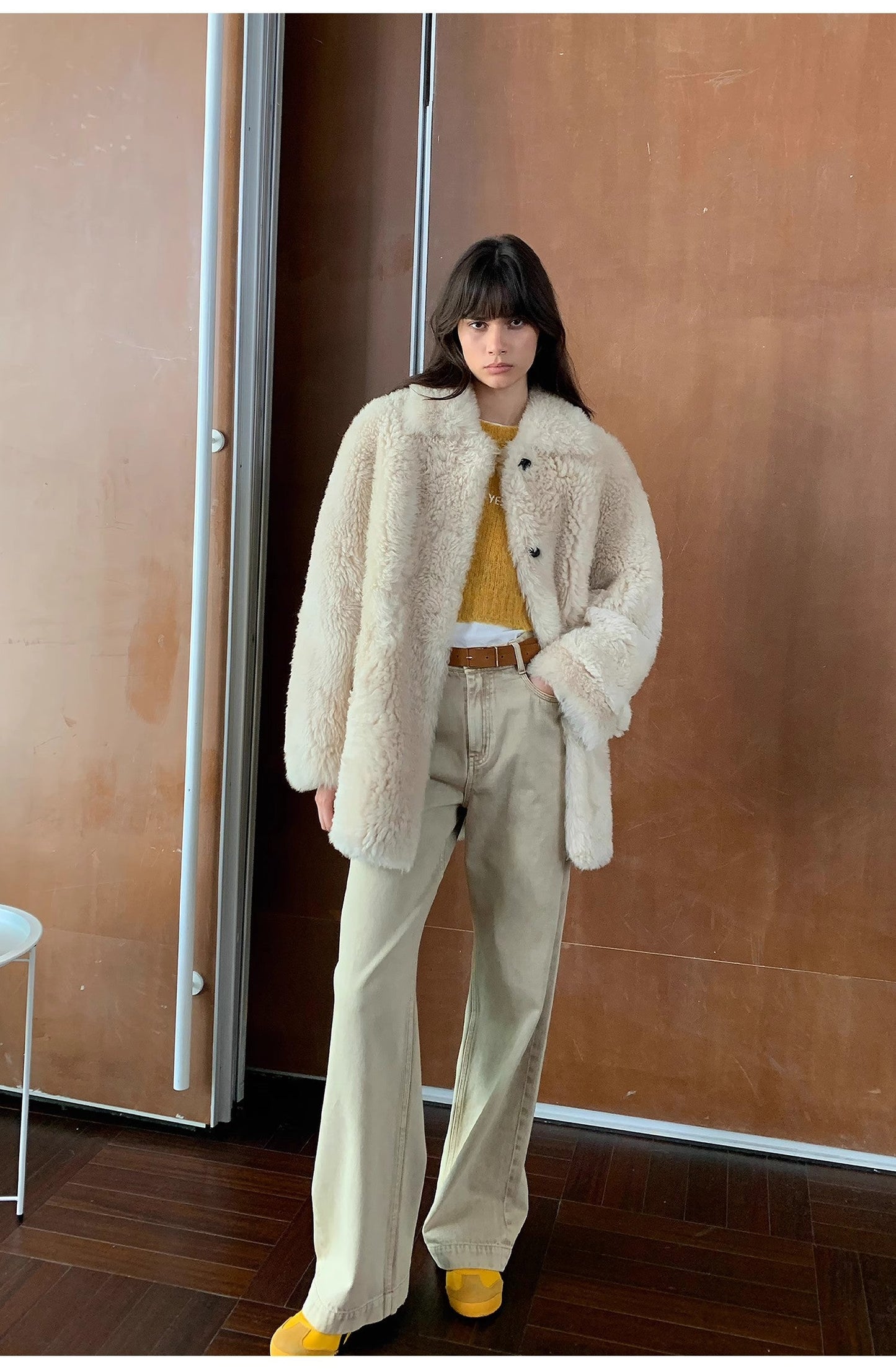 Vintage Washed Straight Leg Denim Trousers