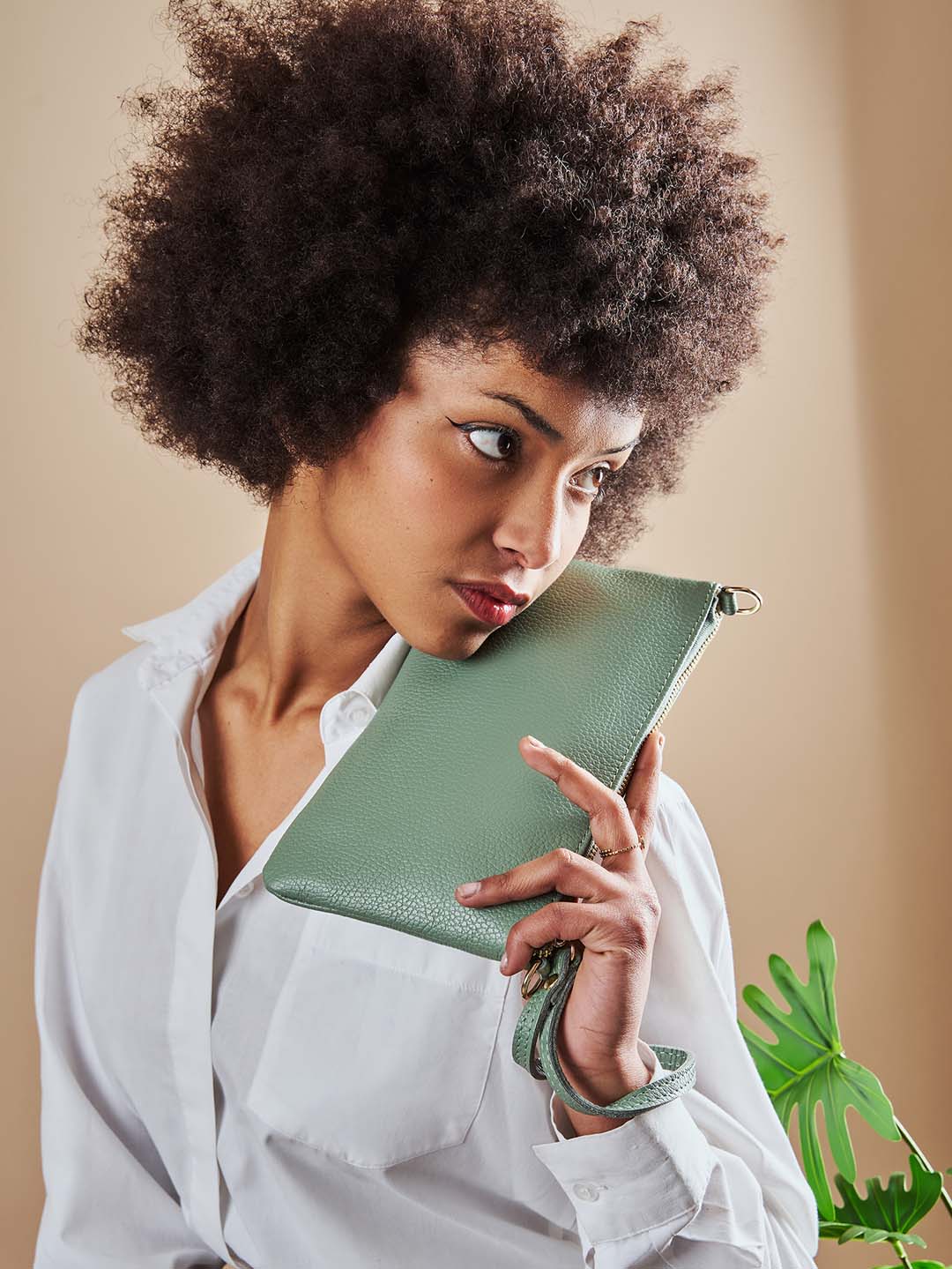 Italian Leather Eleganza Duo-Size Leather Purse