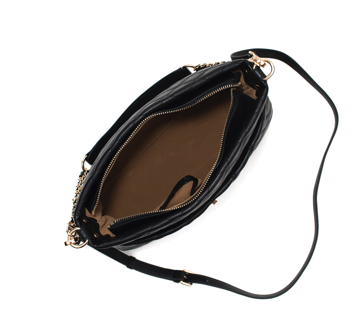 KOI - Black Quilted Vegan Leather Purse  | Ethically-Made