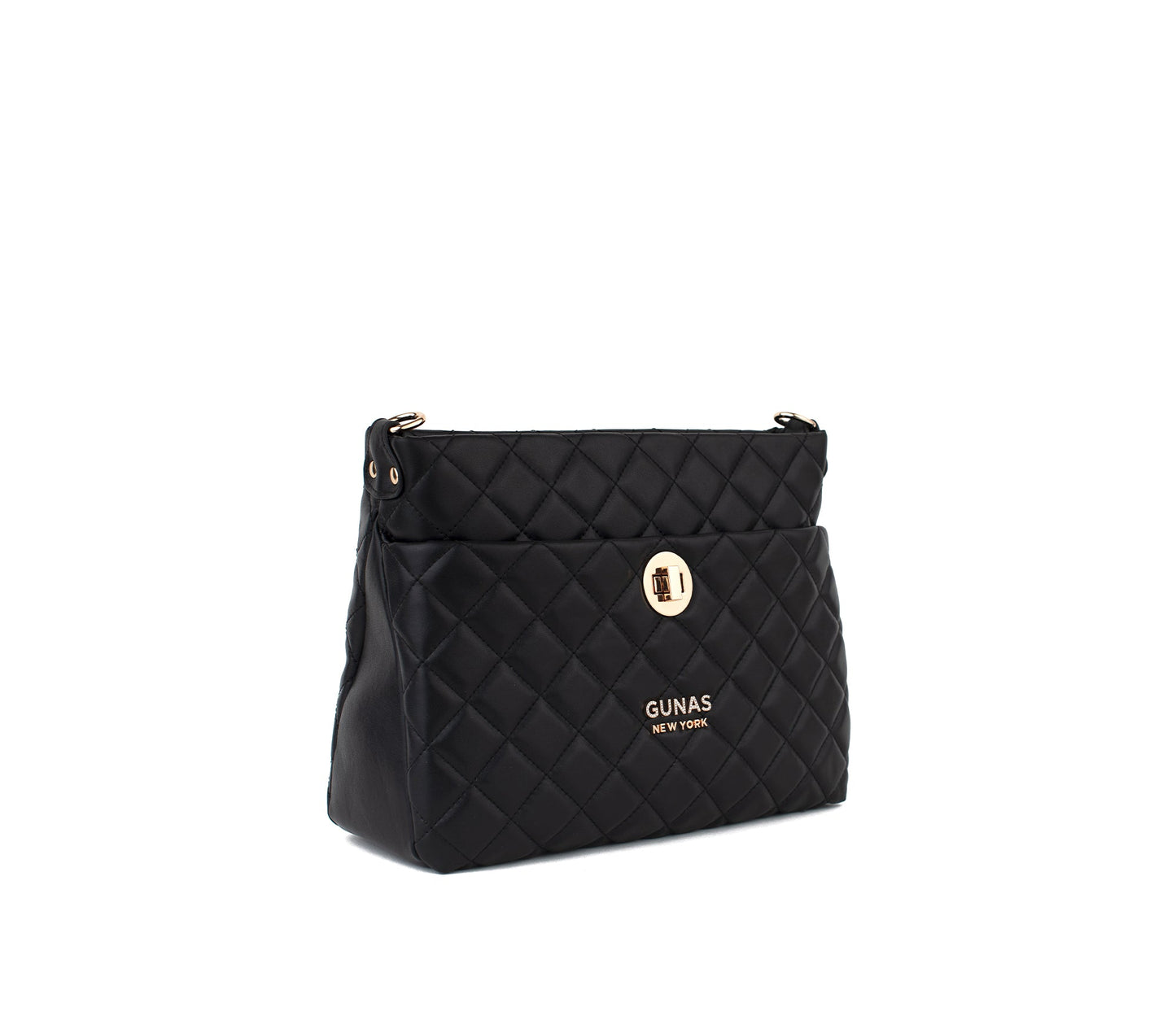 KOI - Black Quilted Vegan Leather Purse  | Ethically-Made