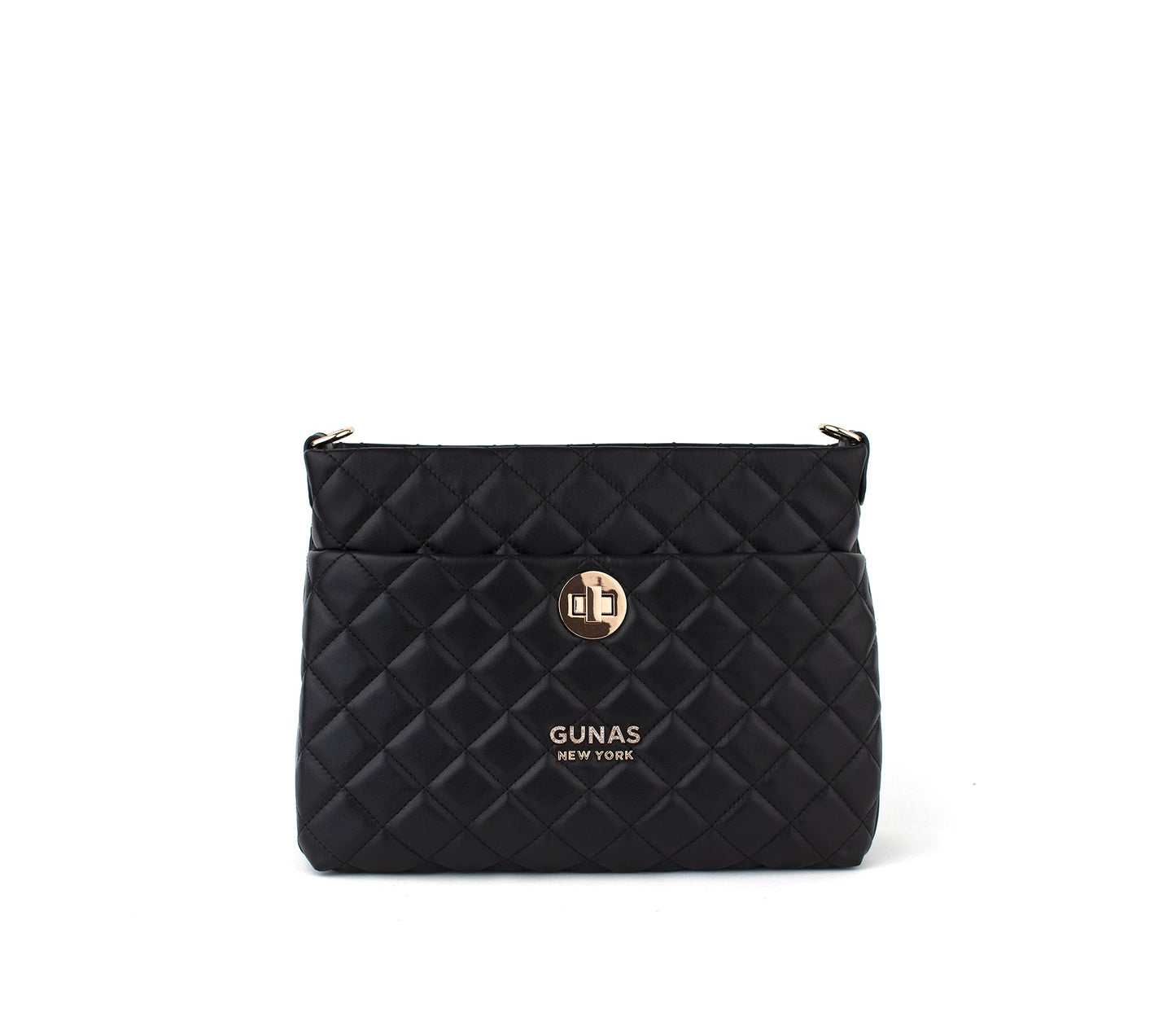 KOI - Black Quilted Vegan Leather Purse  | Ethically-Made