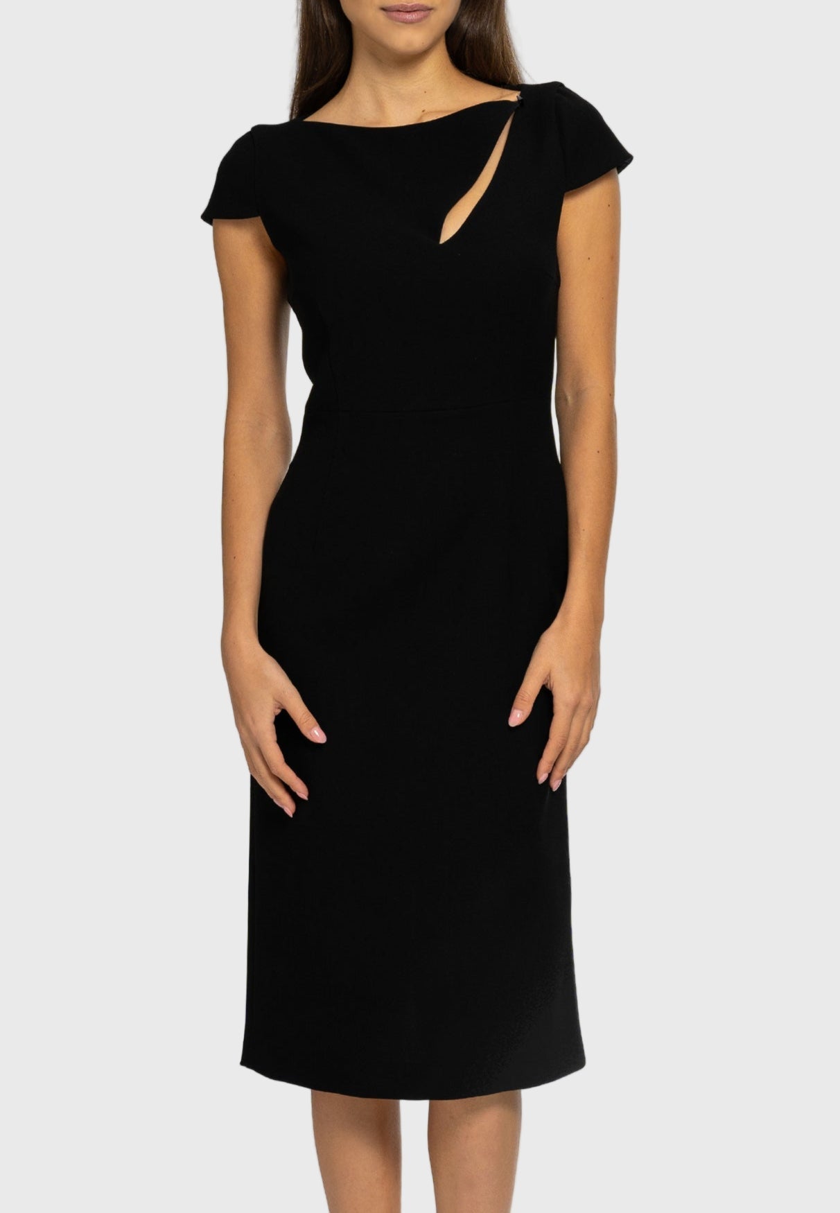 Caterina Midi Dress – Black