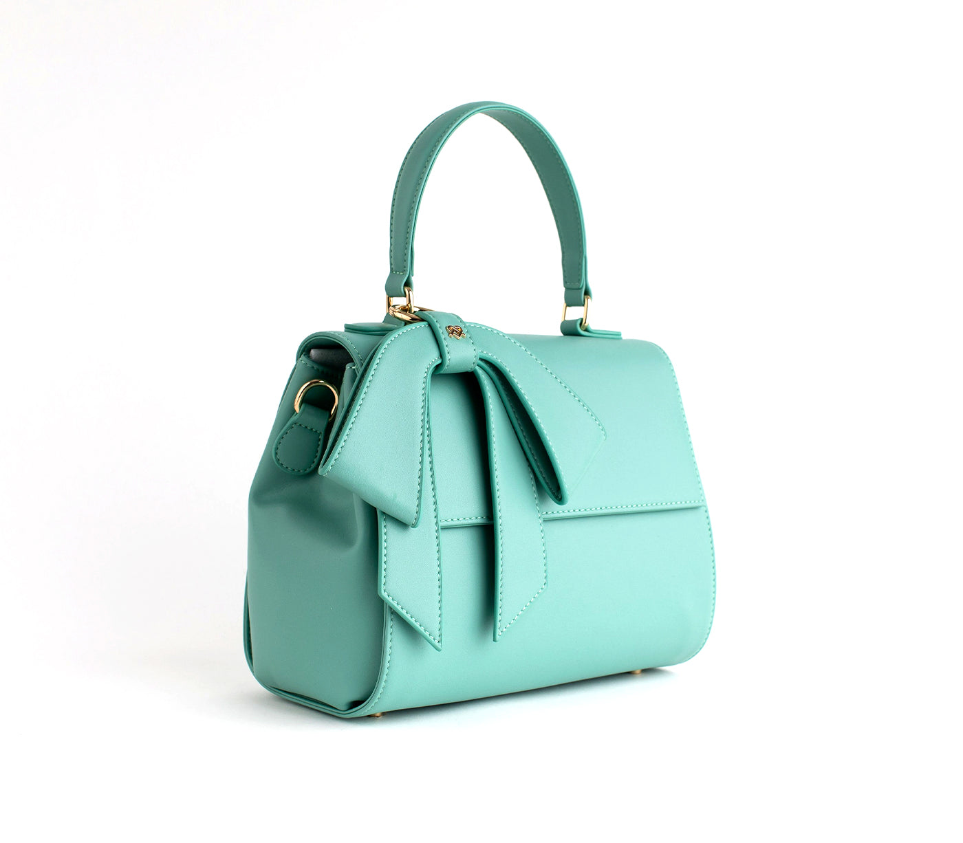 COTTONTAIL - Tiffany Blue Vegan Leather Bag  | Ethically-Made