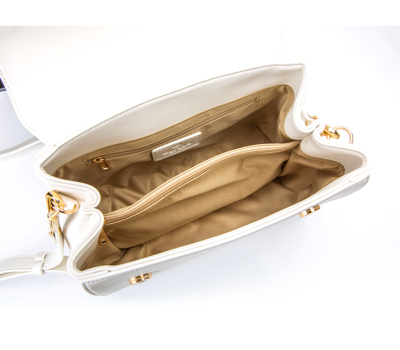 COTTONTAIL - White+Black Vegan Leather Bag  | Ethically-Made