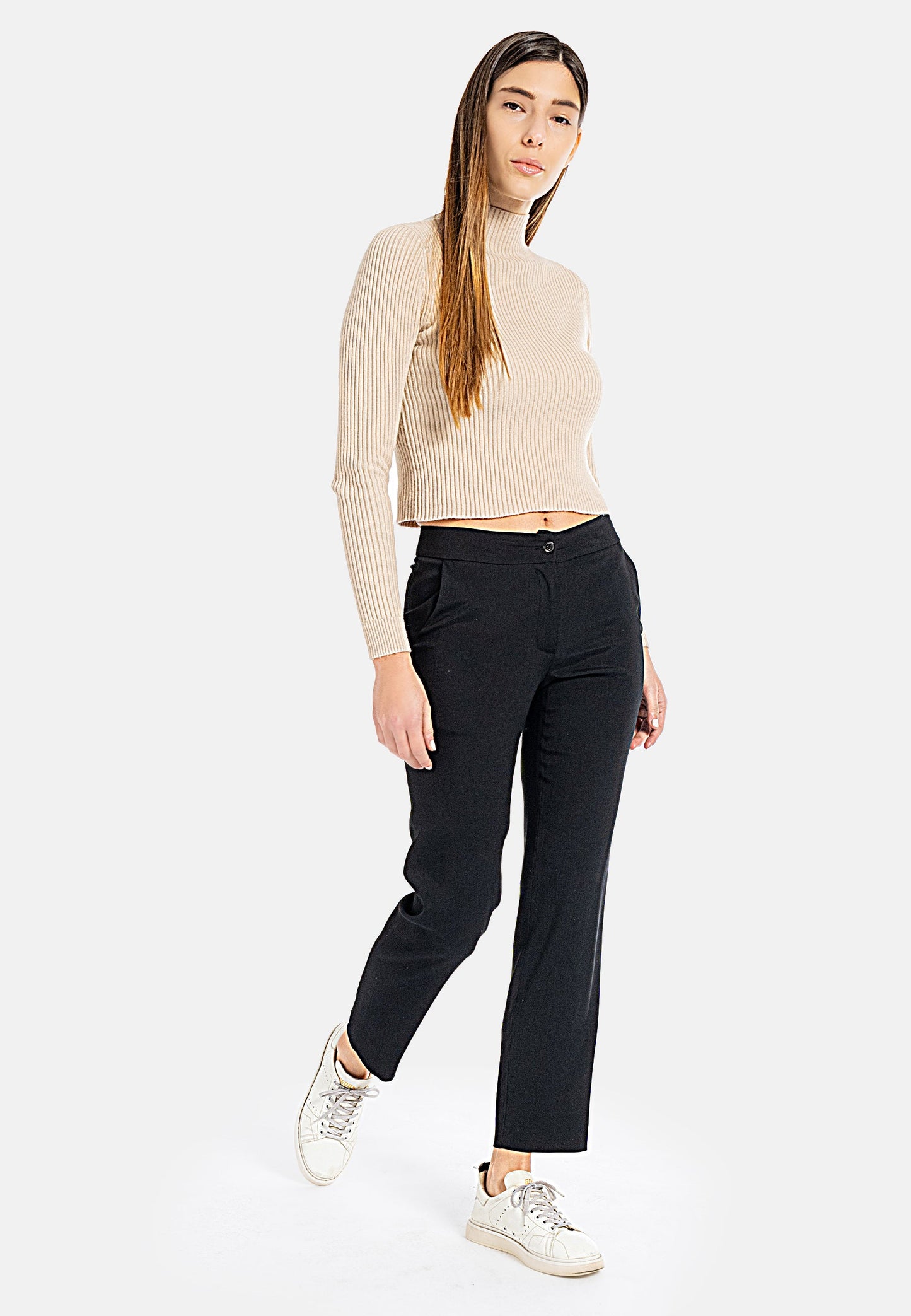 Darwin Ankle-Length Trousers – Black