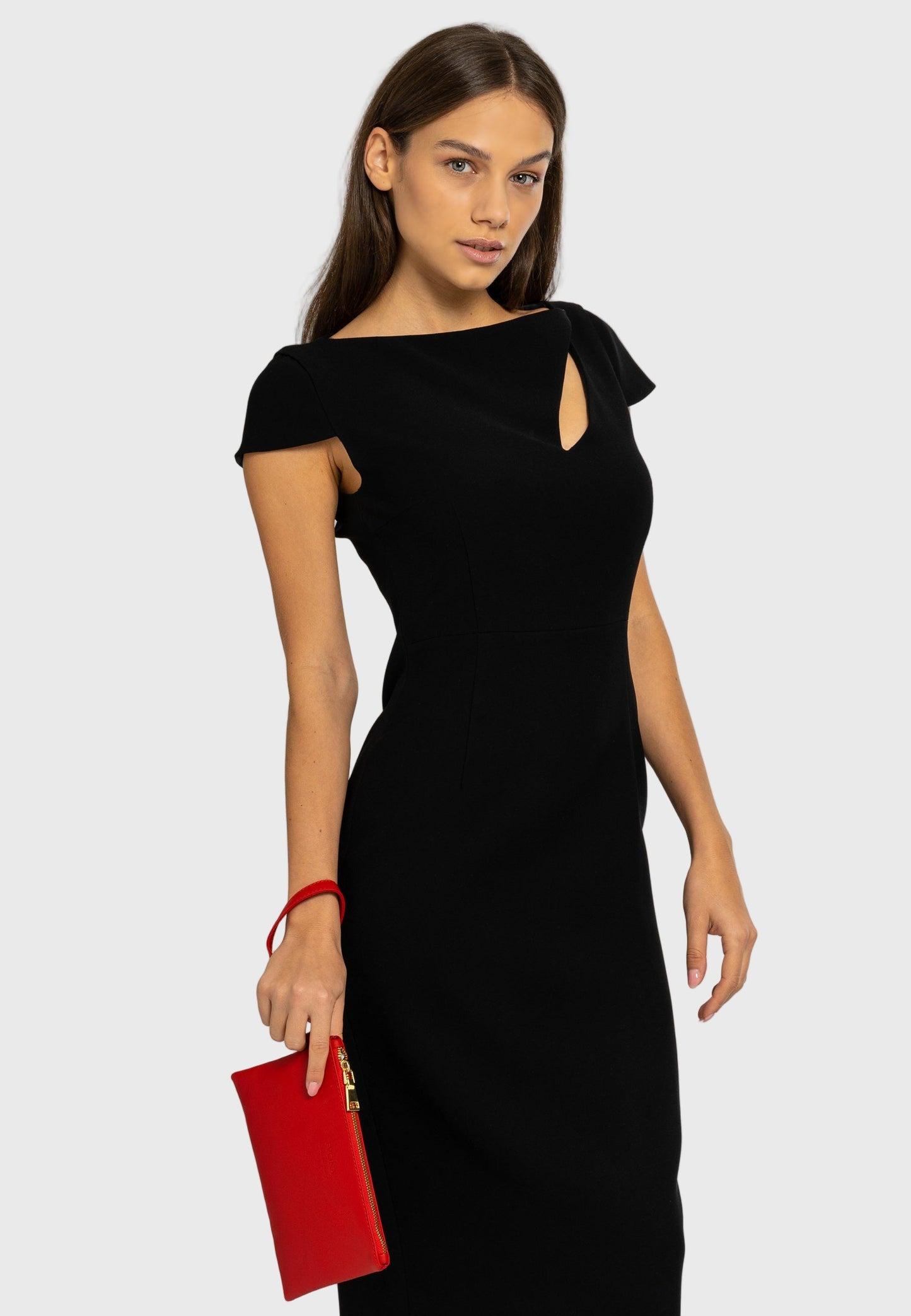 Caterina Midi Dress – Black