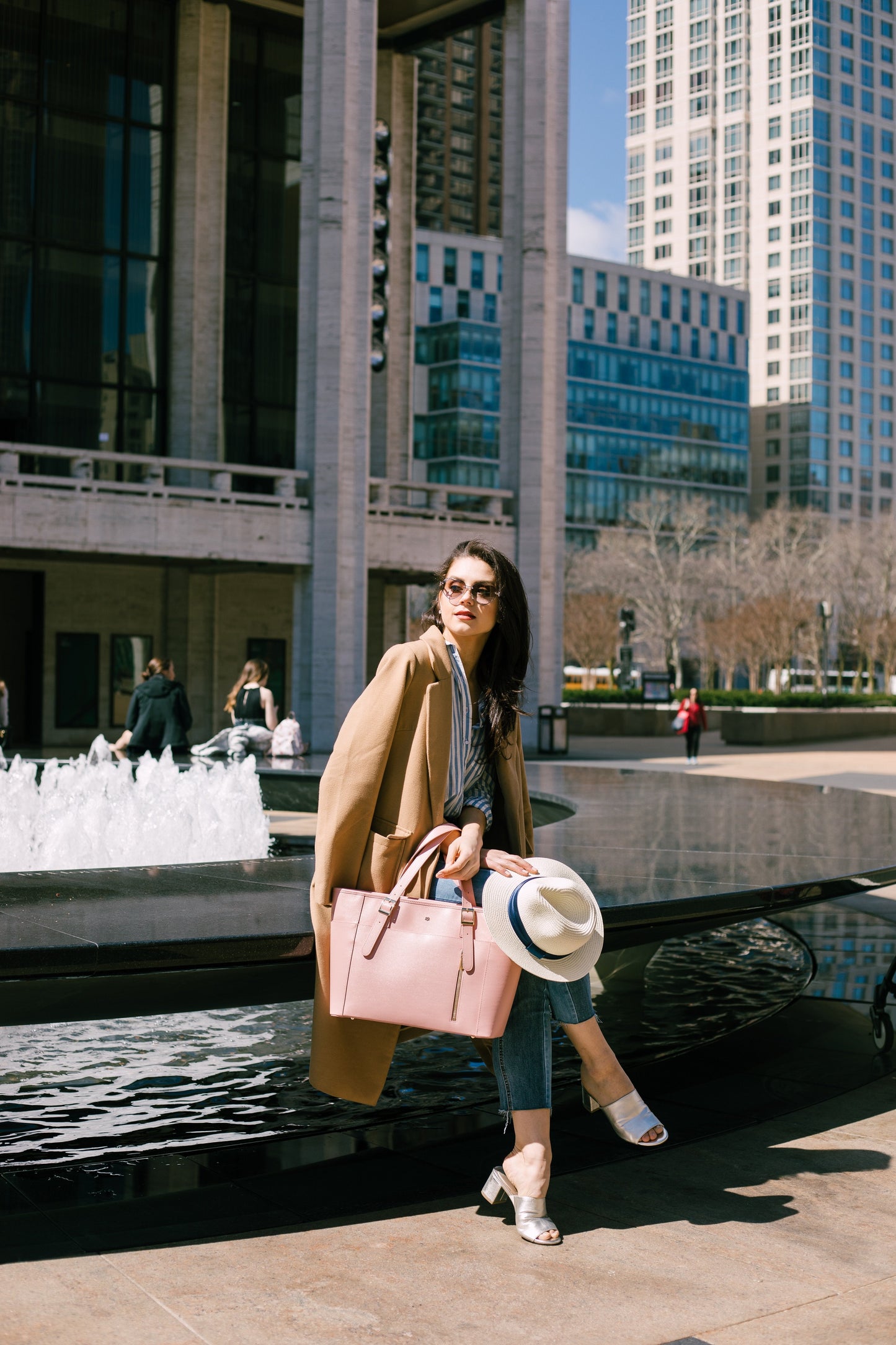 MILEY - Black Vegan Leather Laptop Bag  | Ethically-Made