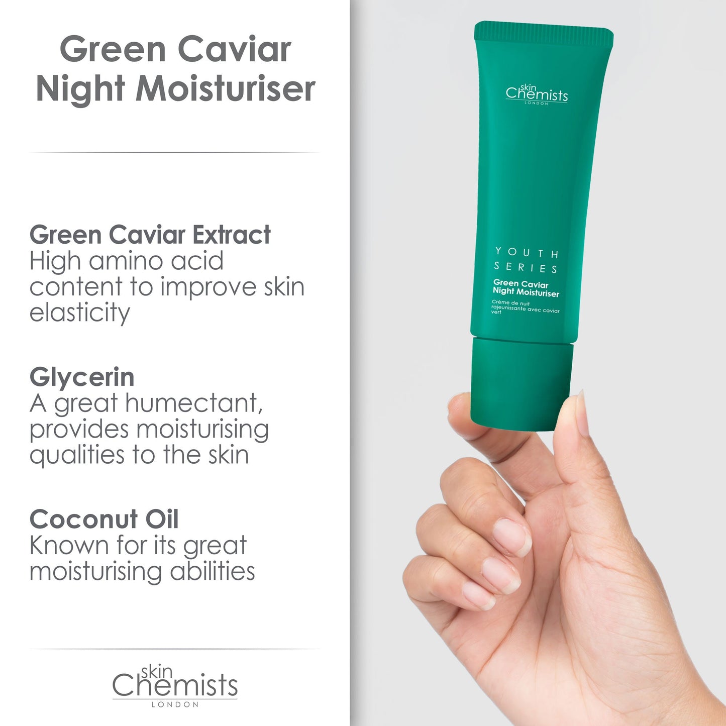 Skin Chemists Green Caviar Night Moisturiser 50ml