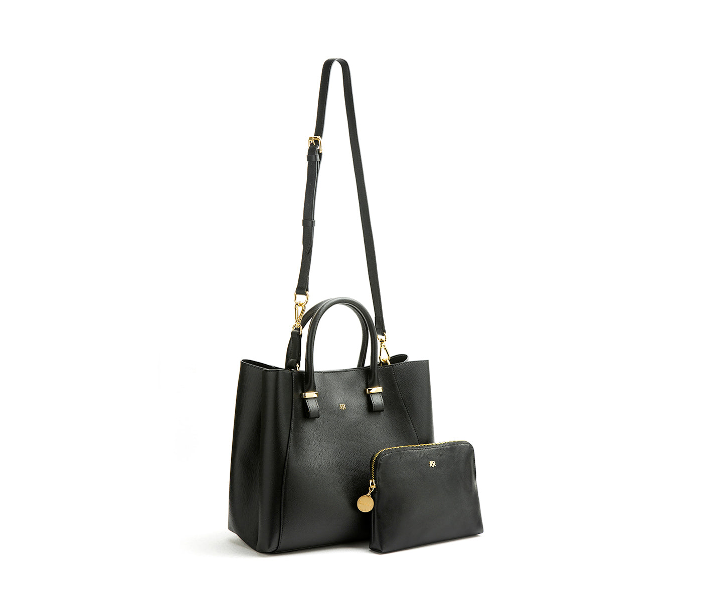 JANE - Black Vegan Leather Satchel  | Ethically-Made