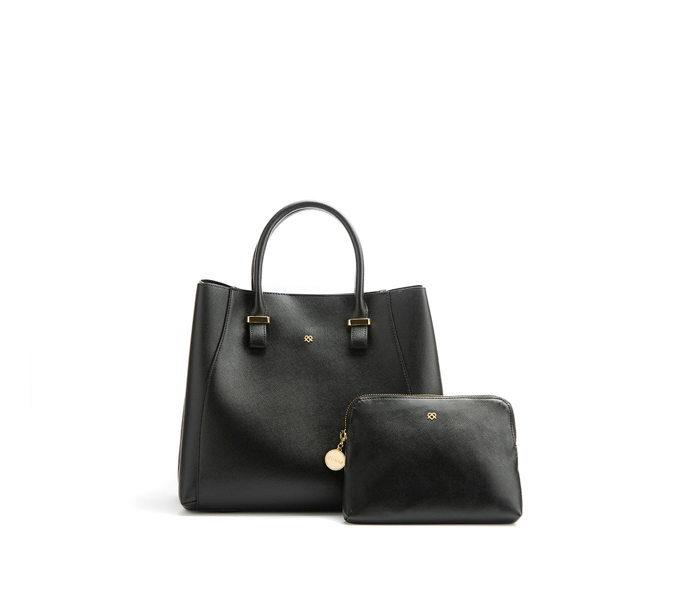 JANE - Black Vegan Leather Satchel  | Ethically-Made
