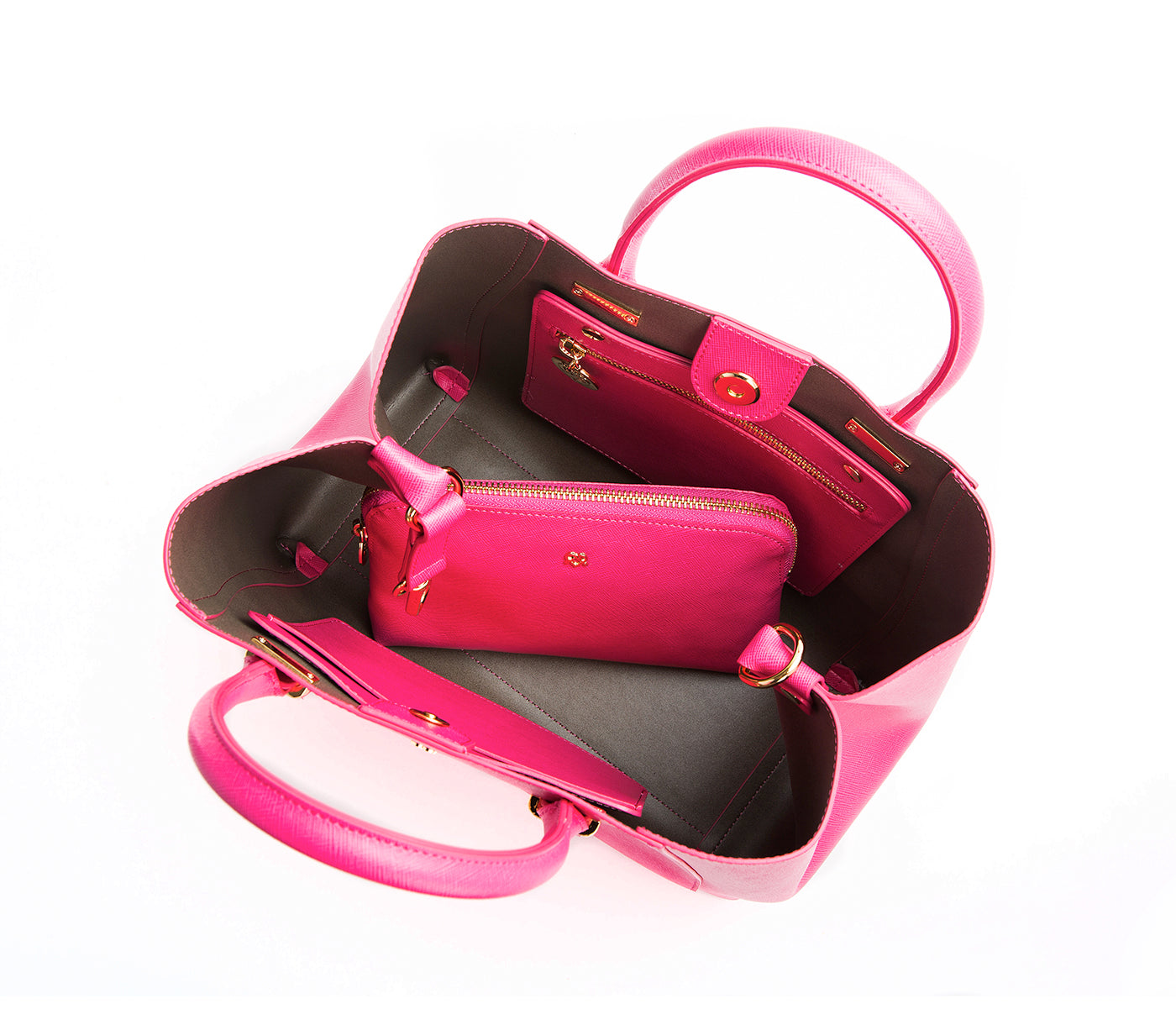 JANE - Hot Pink Vegan Leather Satchel  | Ethically-Made