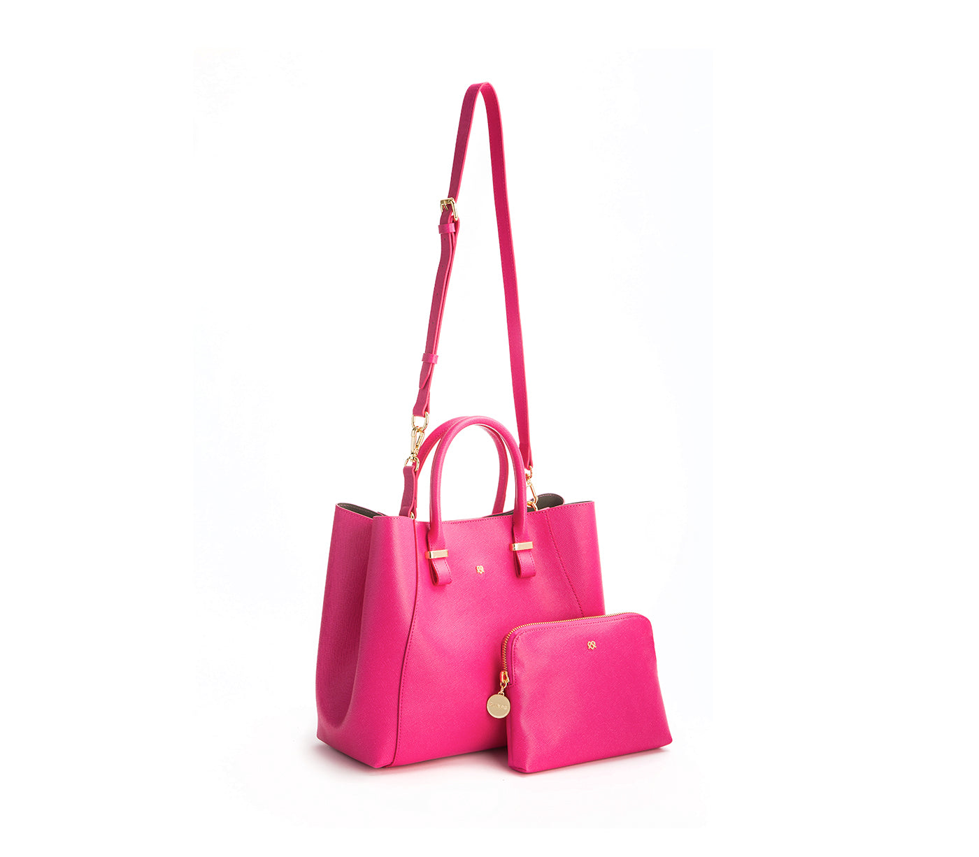 JANE - Hot Pink Vegan Leather Satchel  | Ethically-Made