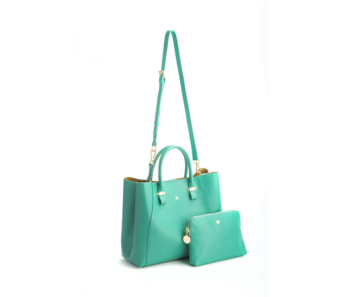 JANE - Tiffany Blue Vegan Leather Satchel  | Ethically-Made
