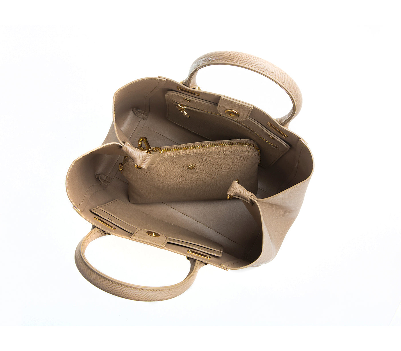 JANE - Light Brown Vegan Leather Satchel  | Ethically-Made