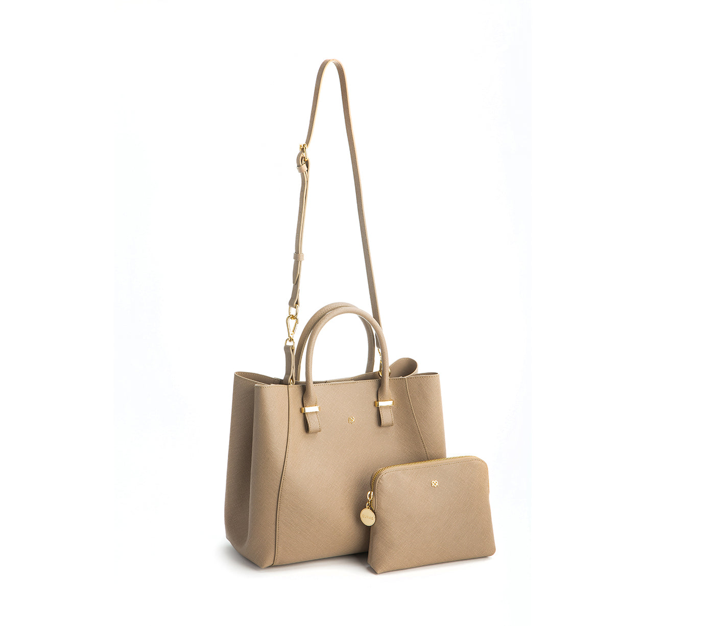 JANE - Light Brown Vegan Leather Satchel  | Ethically-Made