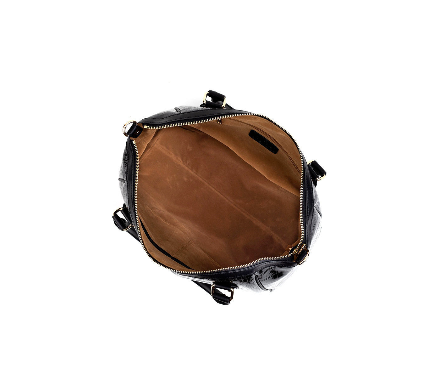 MADISON - Black Croc Vegan Bag  | Ethically-Made