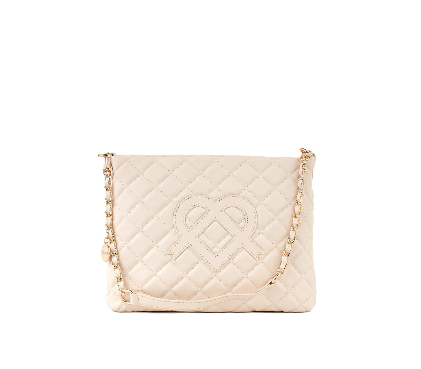 KOI - Off-White Quilted Vegan Leather Purse  | Ethically-Made