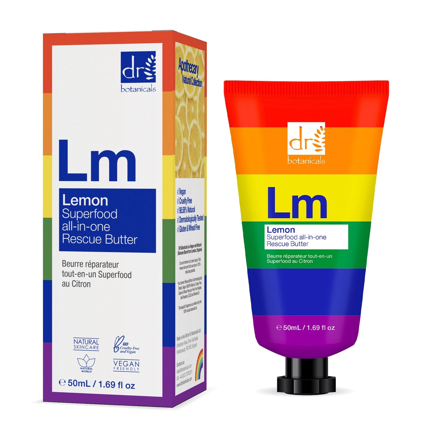 Dr. Botanicals Pride Edition Lemon Superfood All-In-One Rescue Butter 50ml