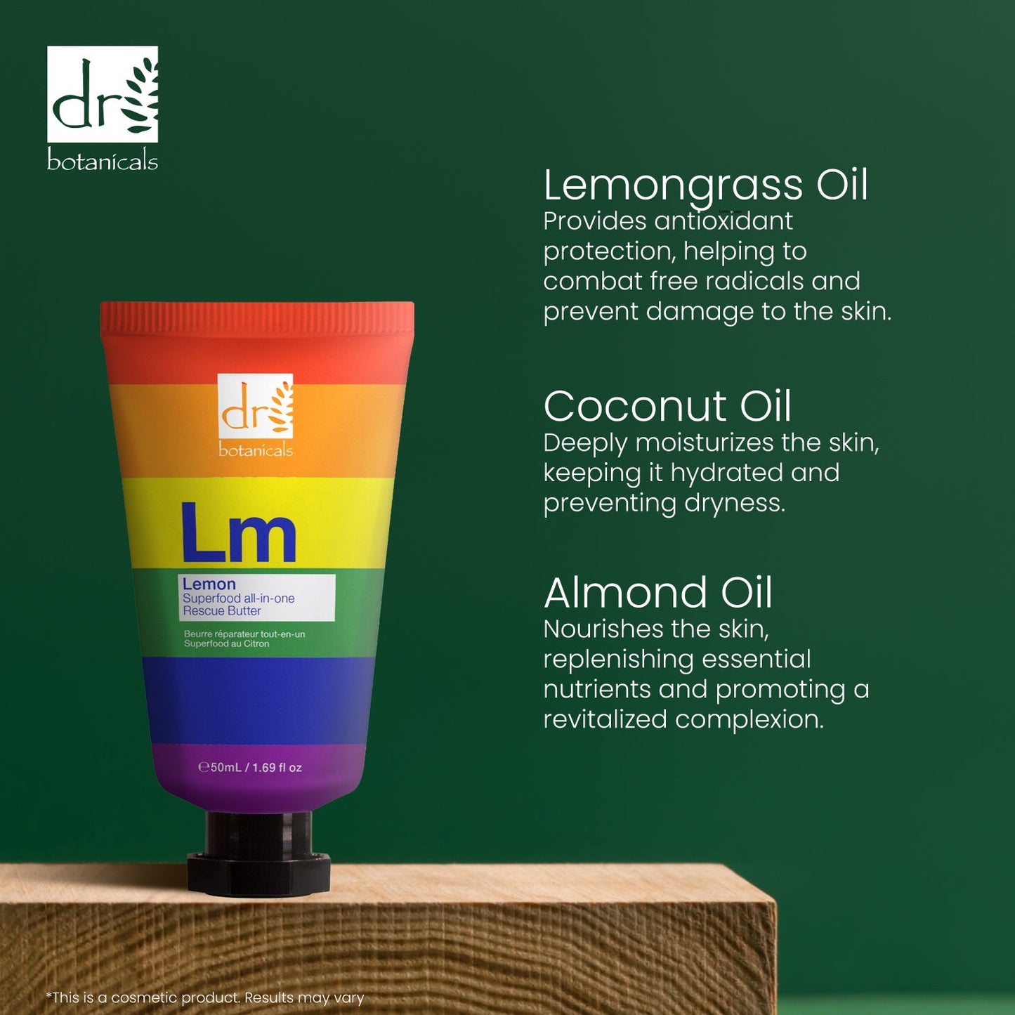 Dr. Botanicals Pride Edition Lemon Superfood All-In-One Rescue Butter 50ml