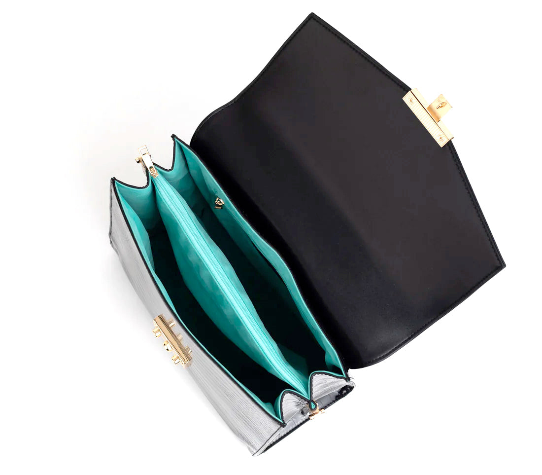 SIMONE - Black Vegan Leather Handbag  | Ethically-Made