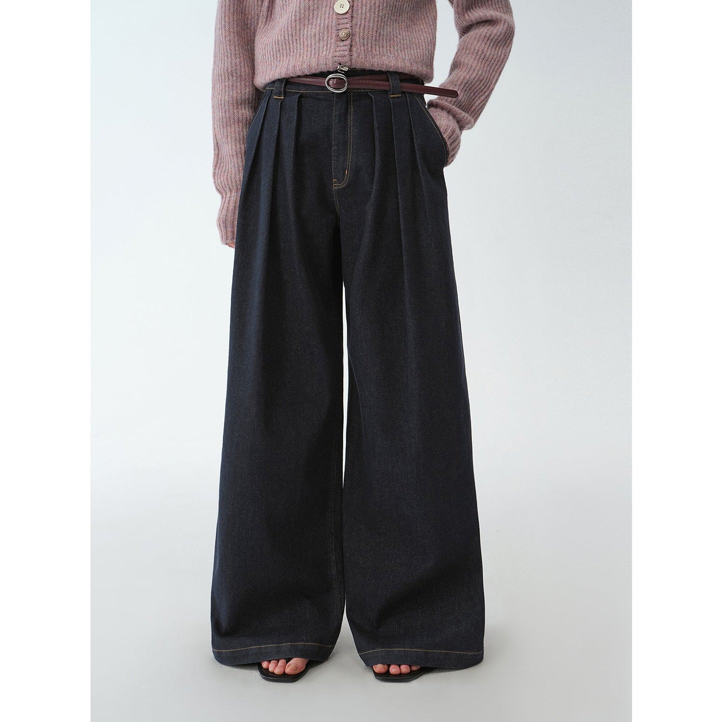 Vintage Handmade Wide Leg Trouser-Style Jeans