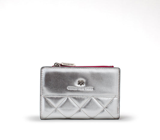 MADISON - Silver Vegan Leather Wallet  | Ethically-Made
