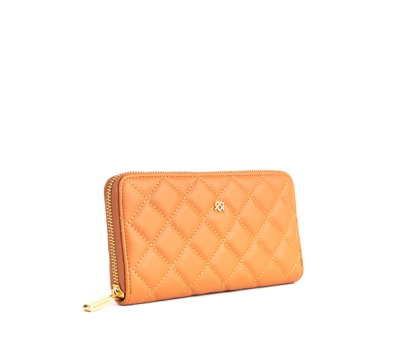 UPTOWN Quilted - Tan Zipper Wallet  | Ethically-Made