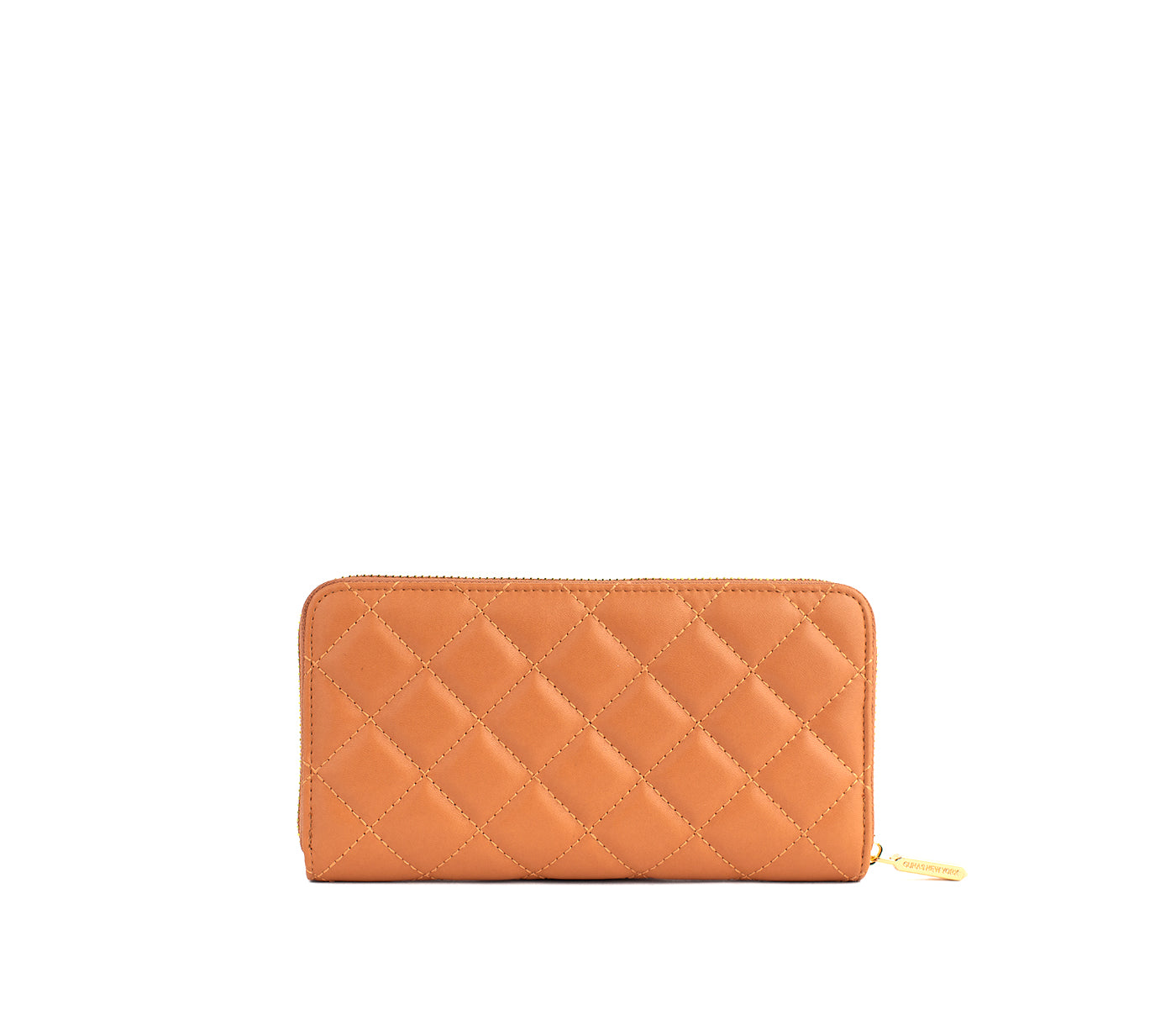 UPTOWN Quilted - Tan Zipper Wallet  | Ethically-Made