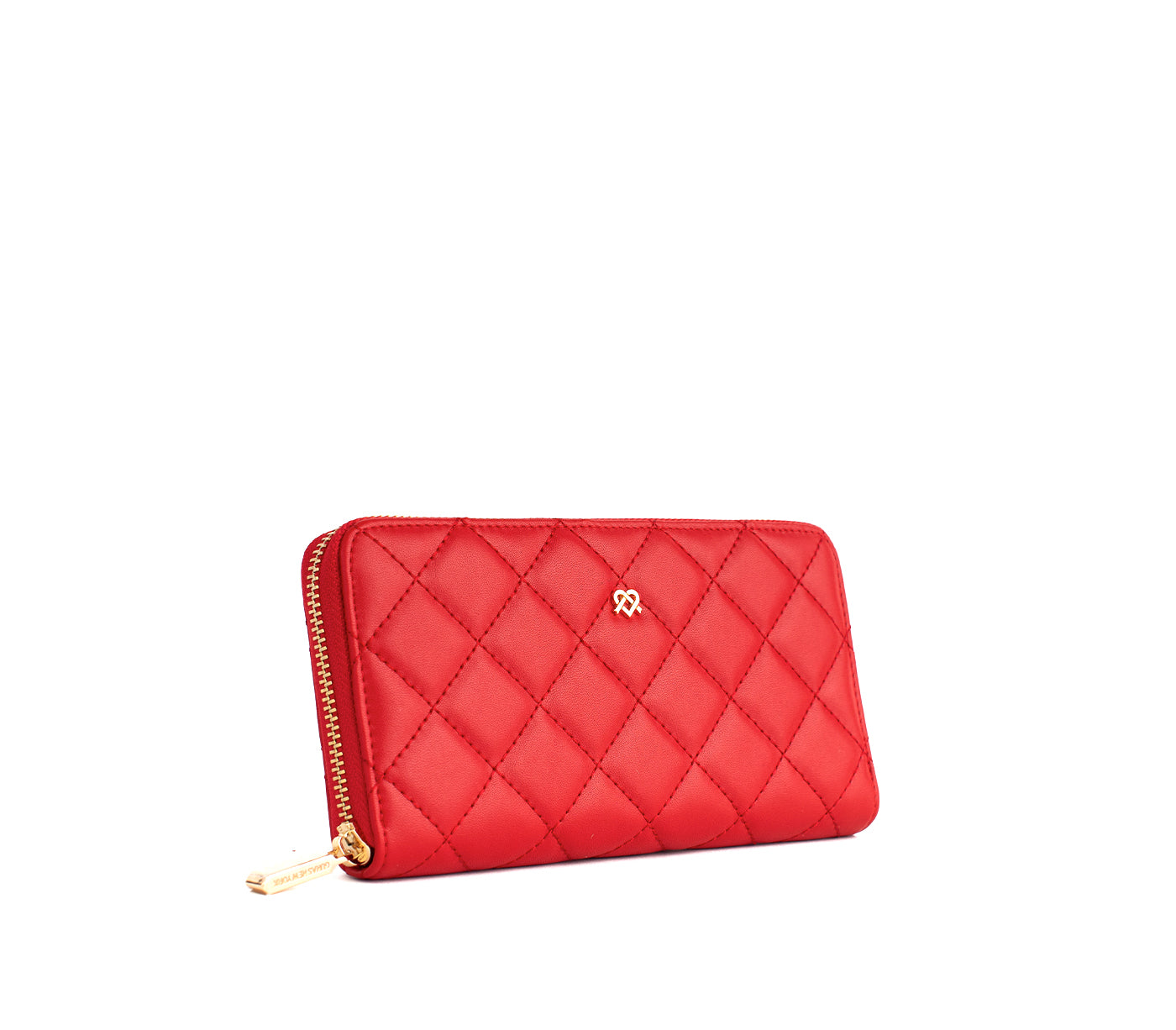 UPTOWN Quilted - Red Zipper Wallet  | Ethically-Made