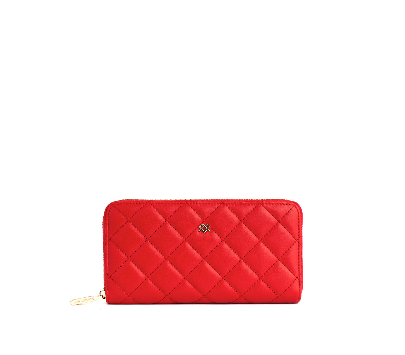 UPTOWN Quilted - Red Zipper Wallet  | Ethically-Made