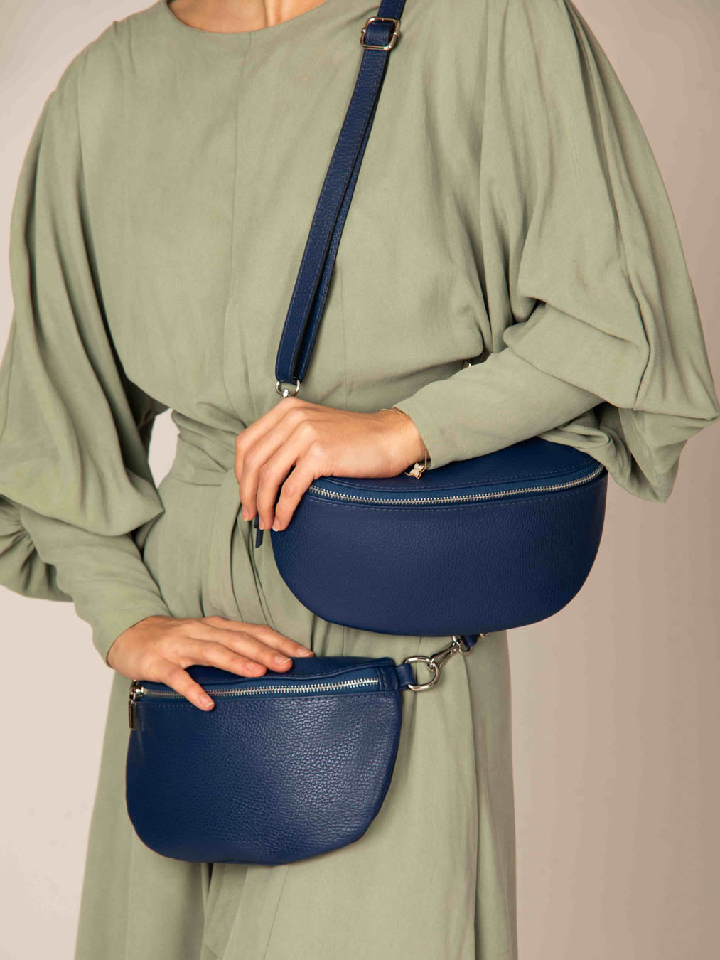 Leather Multi-Way Leather Crossover Large