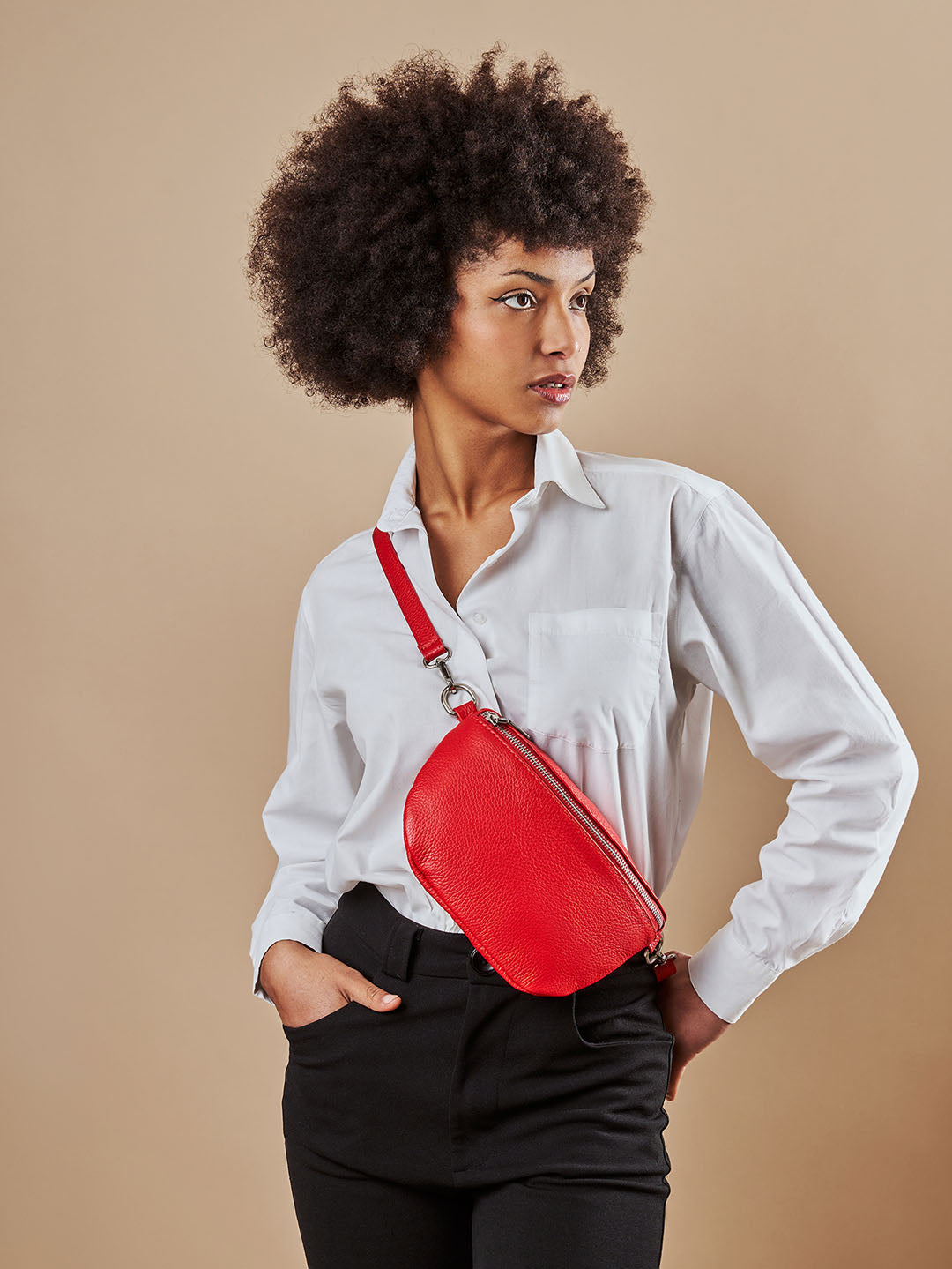 Leather Multi-Way Leather Crossover Large