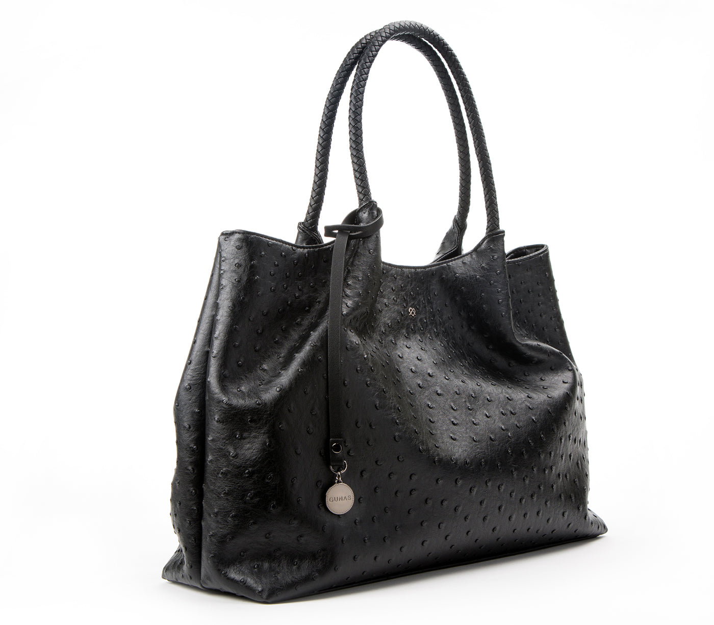 NAOMI - Black Vegan Leather Tote Bag  | Ethically-Made