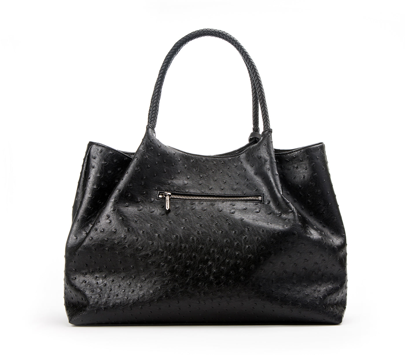 NAOMI - Black Vegan Leather Tote Bag  | Ethically-Made
