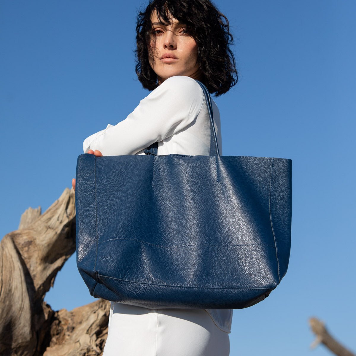 Italian Leather Carryall Leather Tote