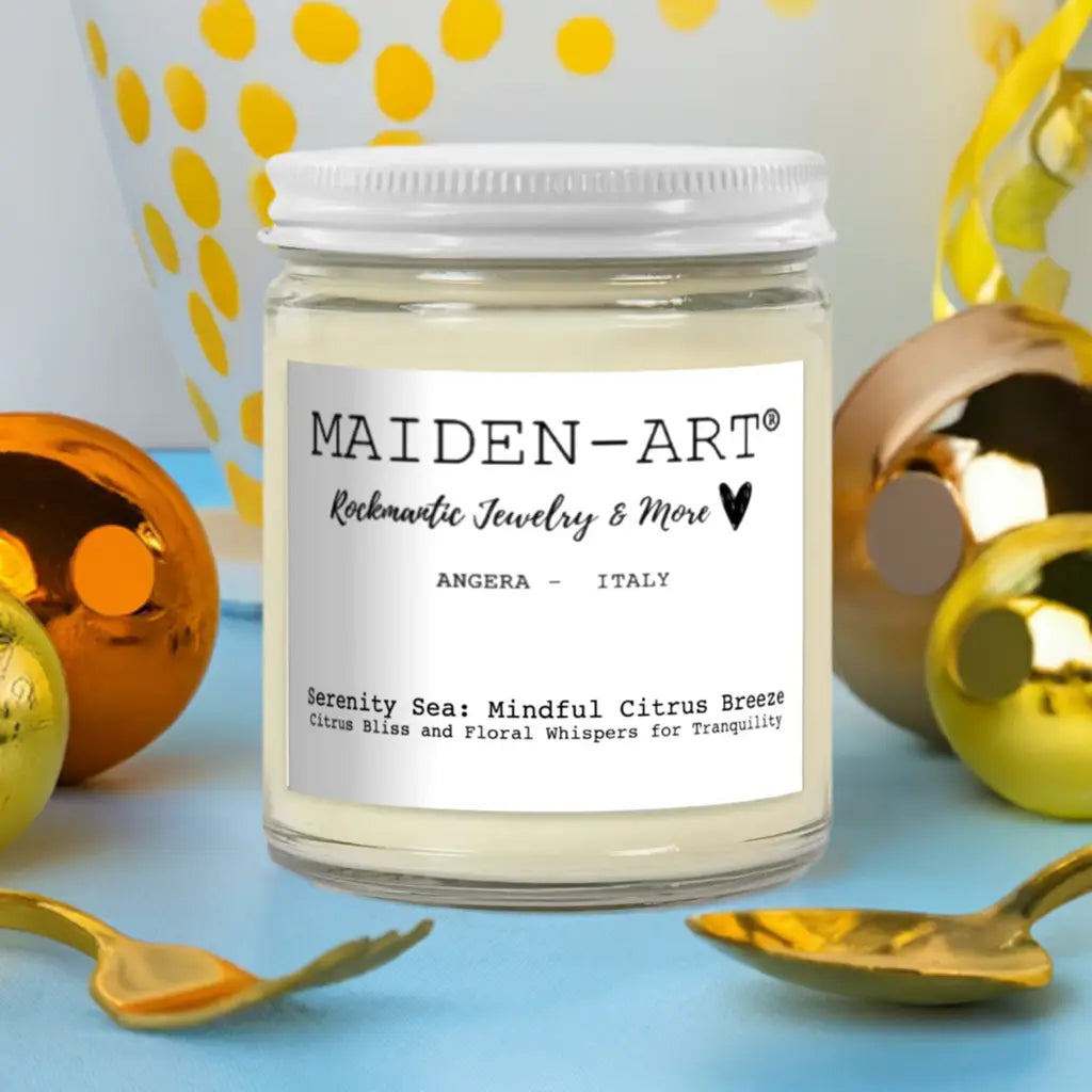 Serenity Sea: Mindful Citrus Breeze - Candle for Mindfulness & Meditation