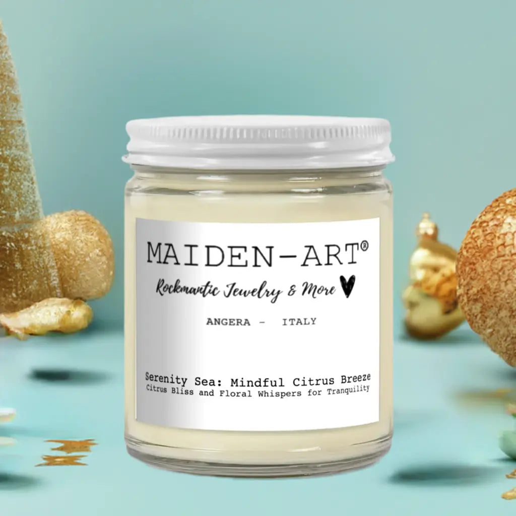 Serenity Sea: Mindful Citrus Breeze - Candle for Mindfulness & Meditation