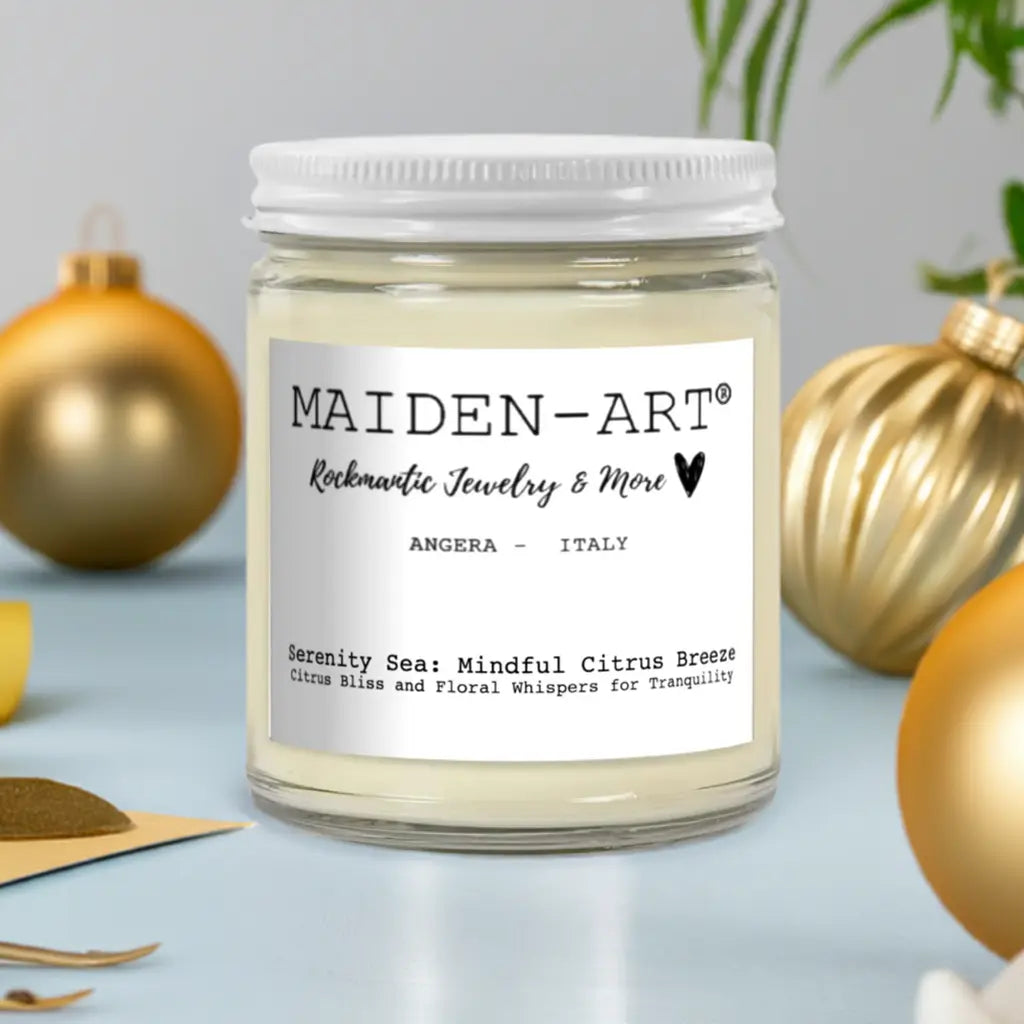 Serenity Sea: Mindful Citrus Breeze - Candle for Mindfulness & Meditation