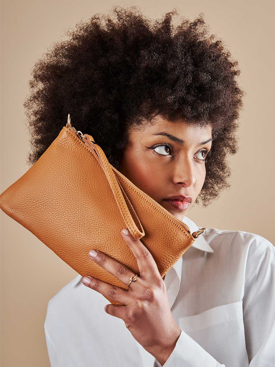 Italian Leather Eleganza Duo-Size Leather Purse