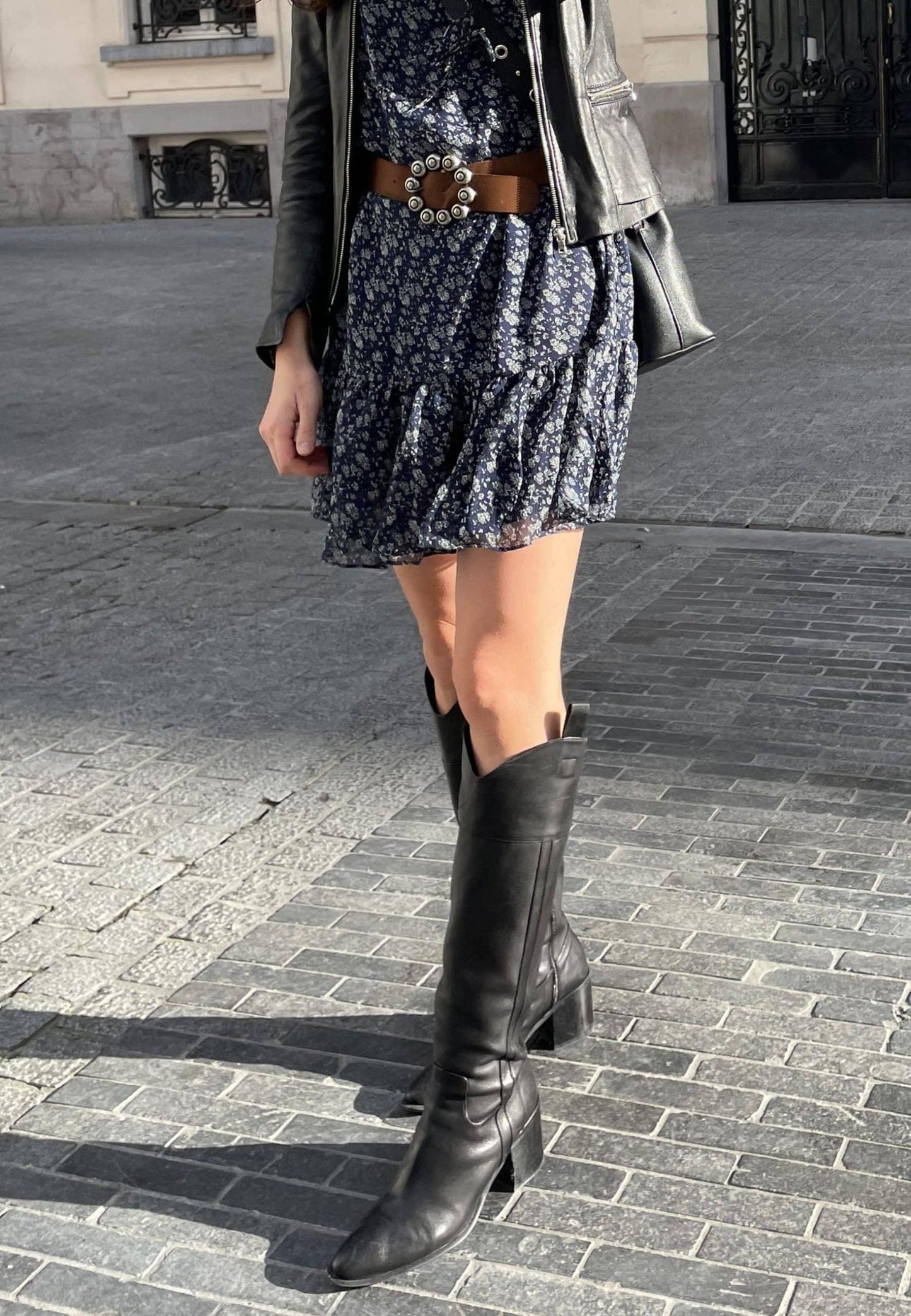 Mangará Leather Knee-High Boots