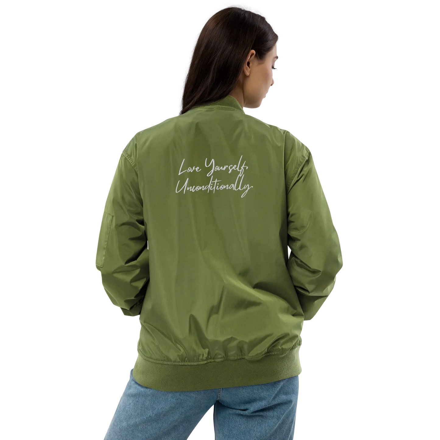 Premium Bomber Jacket Self Love Premium Recycled Bomber Jacket