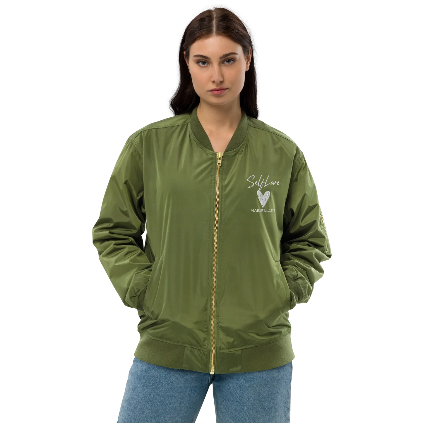 Premium Bomber Jacket Self Love Premium Recycled Bomber Jacket